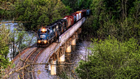 Conrail 5418 Crossing the French Broad