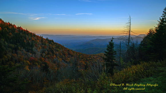Autumn Sunset at Devils Courthouse