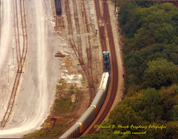 Eastbound Autoracks From Lookout Mountain